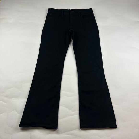 Express Black Stretch Denim Bootcut Jeans 10R - Picture 1 of 7
